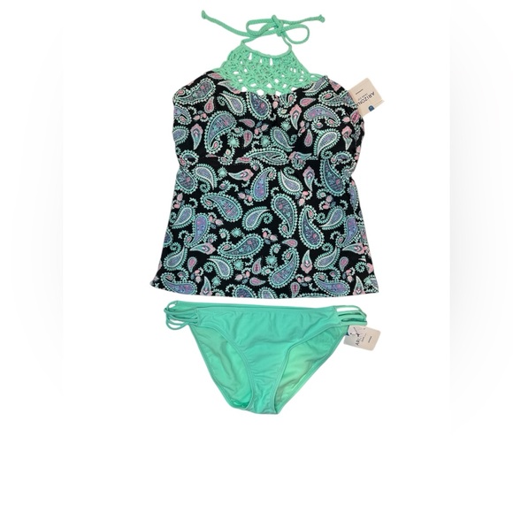 Paisley Halter Tankini Set - Picture 1 of 3